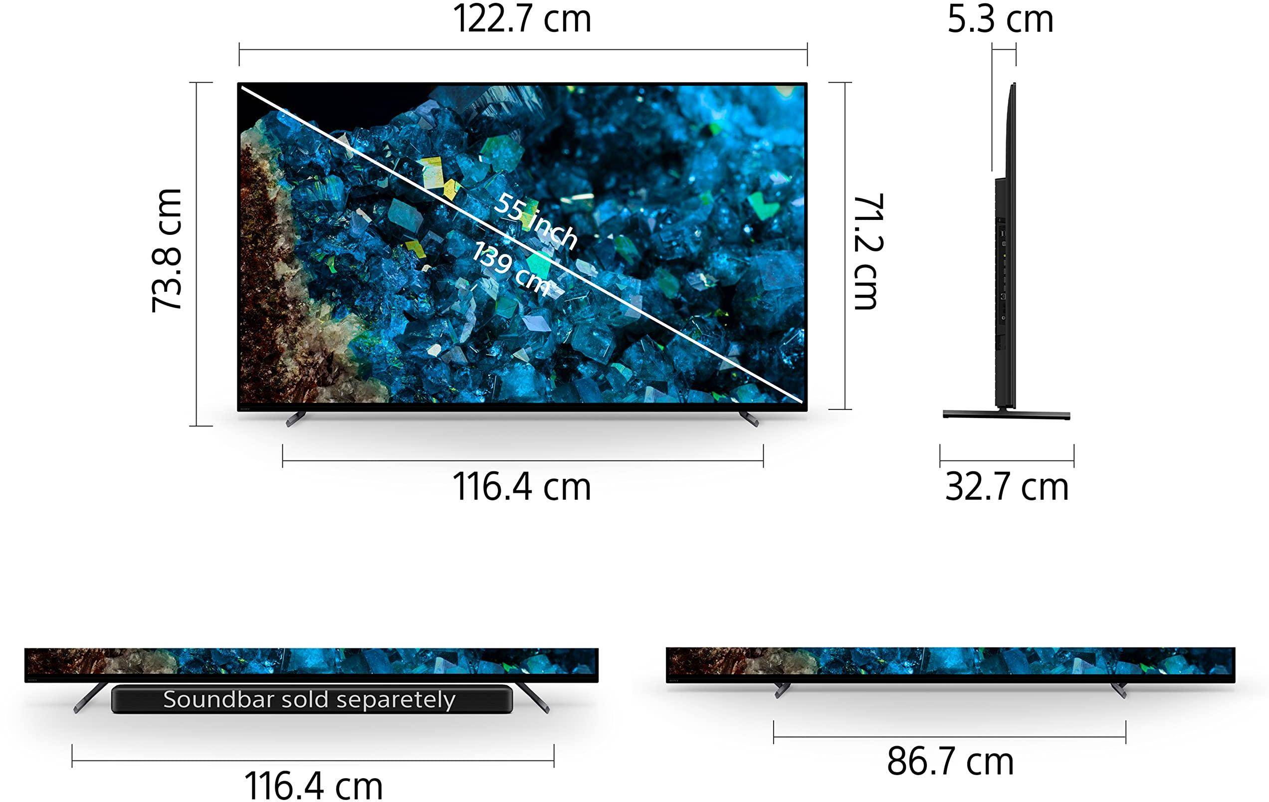 Sony Bravia Xr-55a80l 139 Cm (55 Inches) Xr Series 4k ultra Hd Smart Oled Google tv zoom image