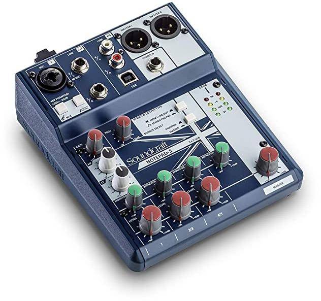 Soundcraft Notepad 5 Analog Digital Mixer zoom image