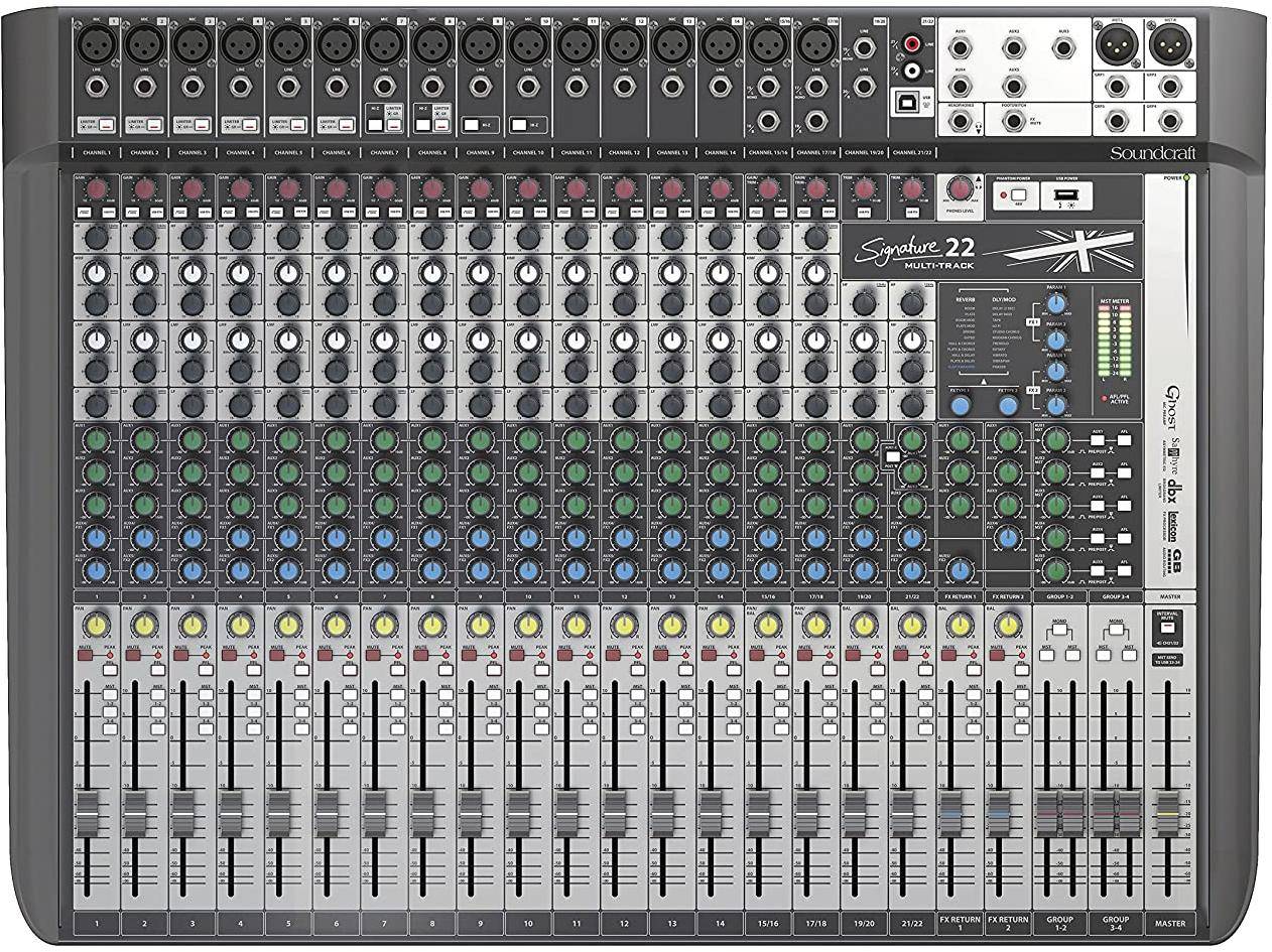 Soundcraft Signature 22 Analogue Digital Mixer zoom image