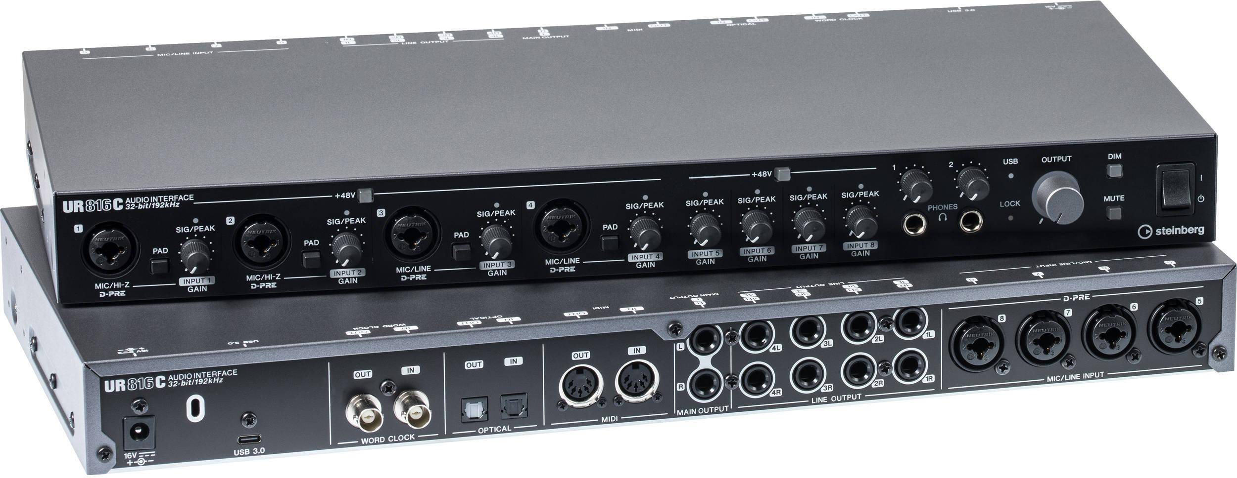 Steinberg UR816C 16x16 USB Type-C Gen 3.1 Audio Interface zoom image