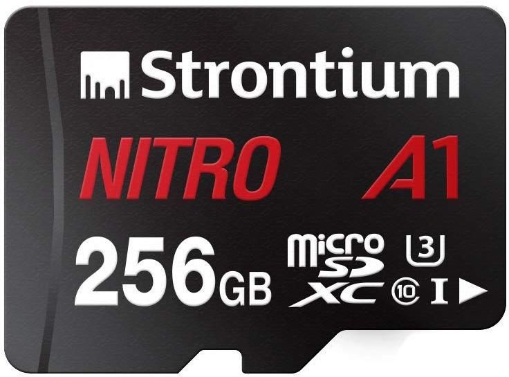 Strontium Nitro A1 256gb Micro Sdxc Memory Card (srn256gtfu3a1a) zoom image