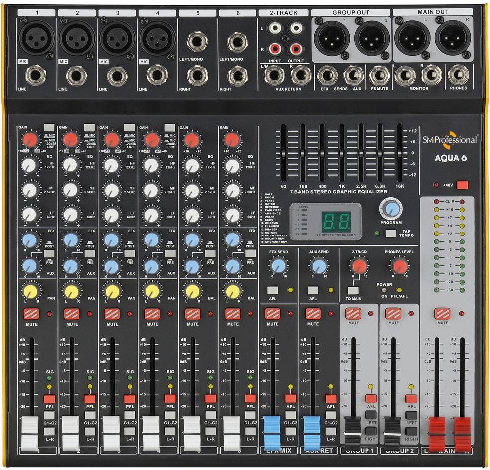 Studiomaster AQUA 6 6 channel Mixer zoom image
