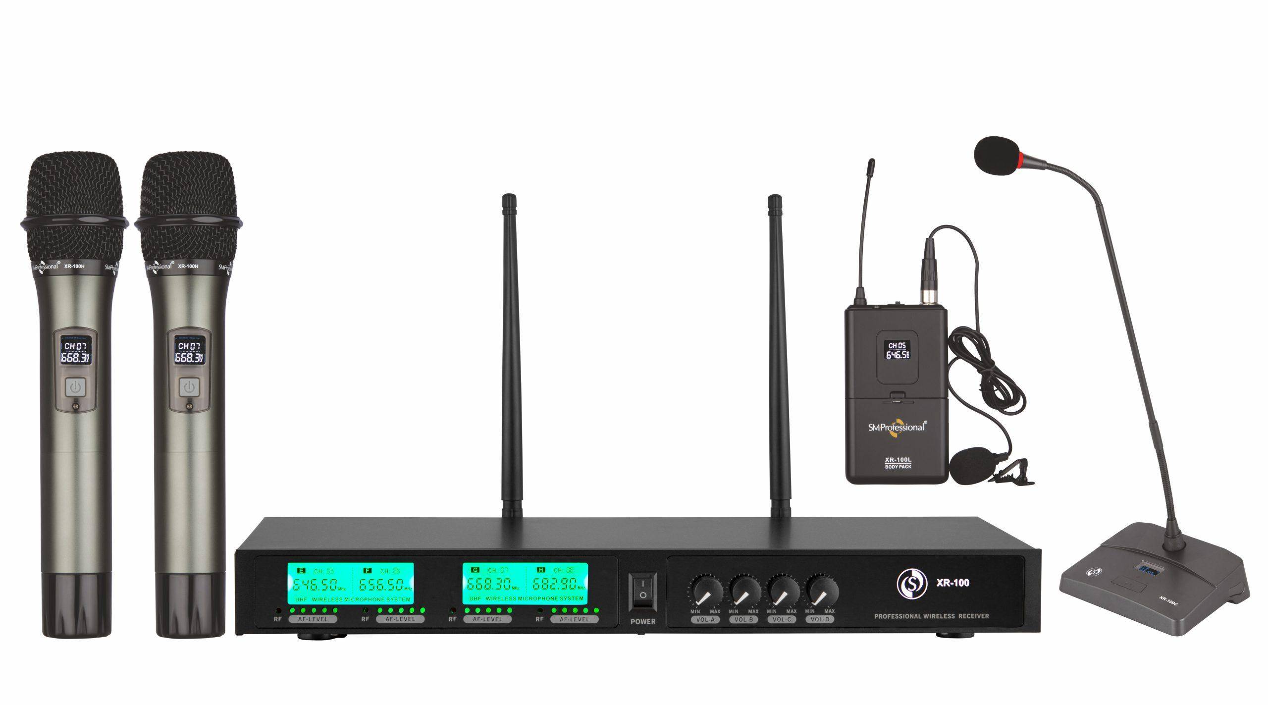 Studiomaster XR 100 HCL 2 Hand, 1 Lapel and 1 Conference Microphone Set zoom image