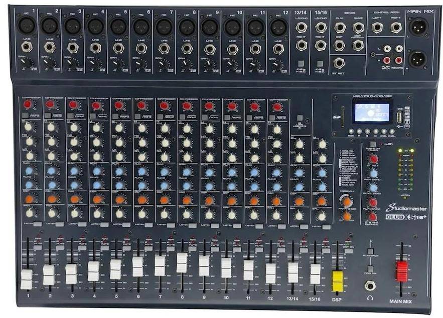 Studiomaster Club Xs 16+ 16 Input Channel Analog Mixer zoom image