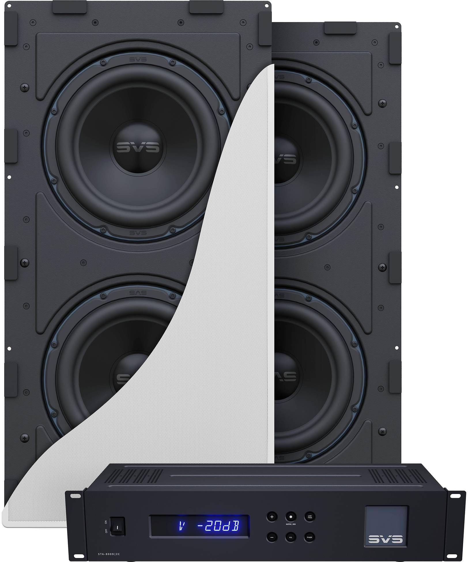 SVS 3000 in-wall dual subwoofer system zoom image