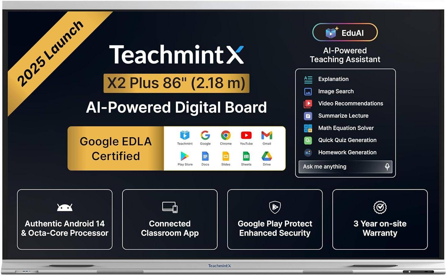 Teachmint X2 Plus Digital Board for Teaching 86 inches zoom image
