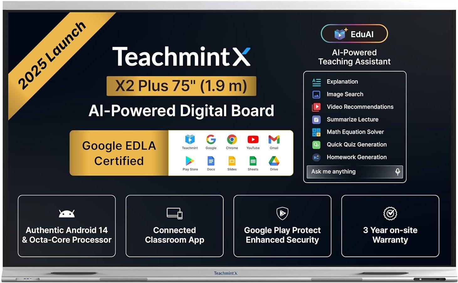 Teachmint X2 Pro 75 inches Digital Board for Teaching zoom image