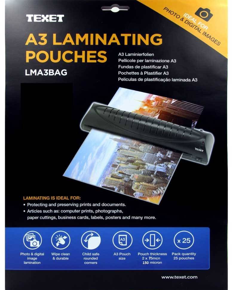 Texet A3 High Quality Laminating Pouches (pack Of 25 Pouch) zoom image