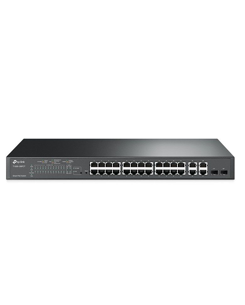 Tp-link t1500-28pct  24-port 10/100mbps + 4-port Gigabit Smart Poe+ Switch  zoom image