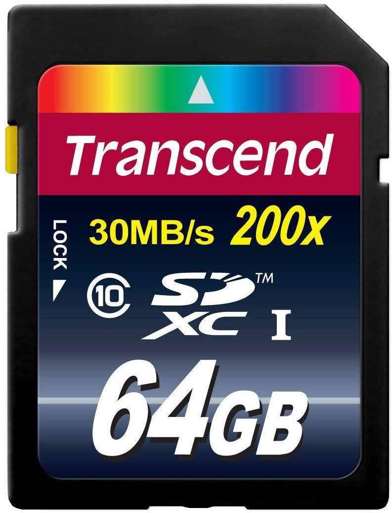 Transcend ts64gsdxc10 64gb Class 10 Sdxc Memory Card  zoom image