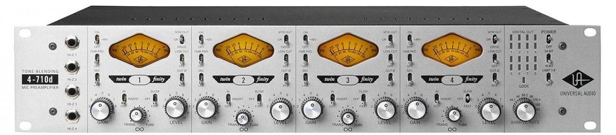 Universal Audio 4-710d Twin-Finity 4-Channel Mic Preamp zoom image