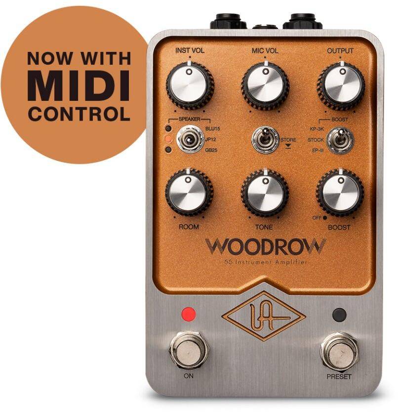 Universal Audio UAFX Woodrow 55 Instrument Amplifier Pedal zoom image