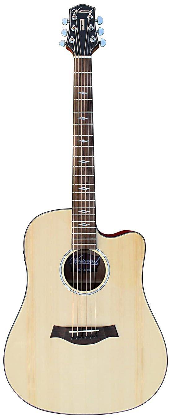 Westwood Dc-480fe Dreadnought Cutaway trans-acoustic Guitar - Natural zoom image