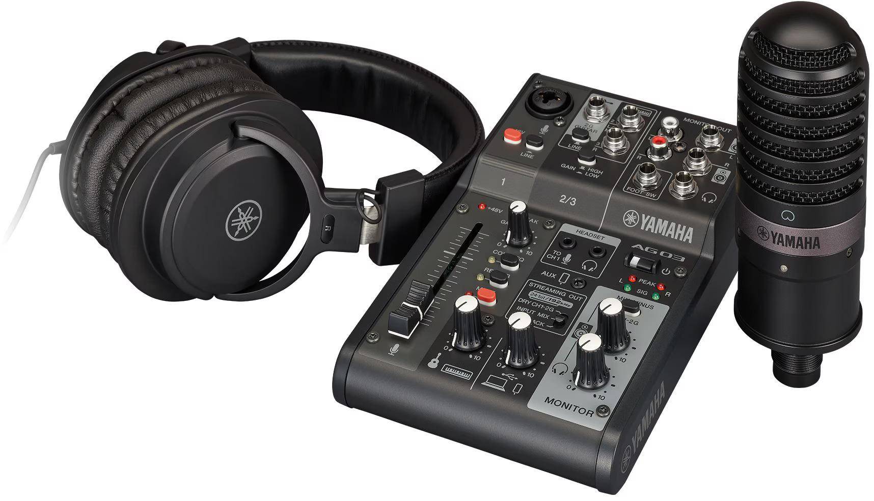 Yamaha AG03MK2 LSPK Live Streaming Pack Black zoom image