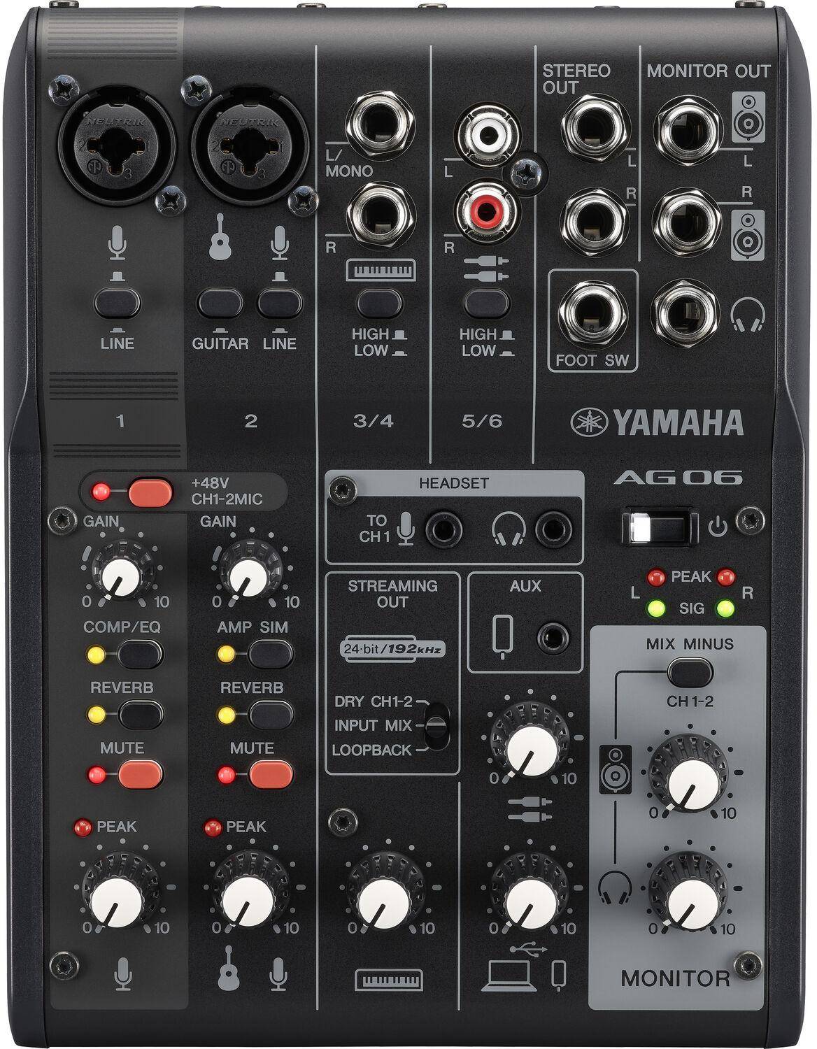 Yamaha AG06MK2 6-Channel Mixer and USB Audio Interface zoom image