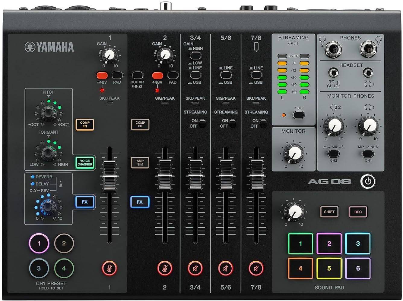 Yamaha Ag08 Live Streaming Mixer zoom image