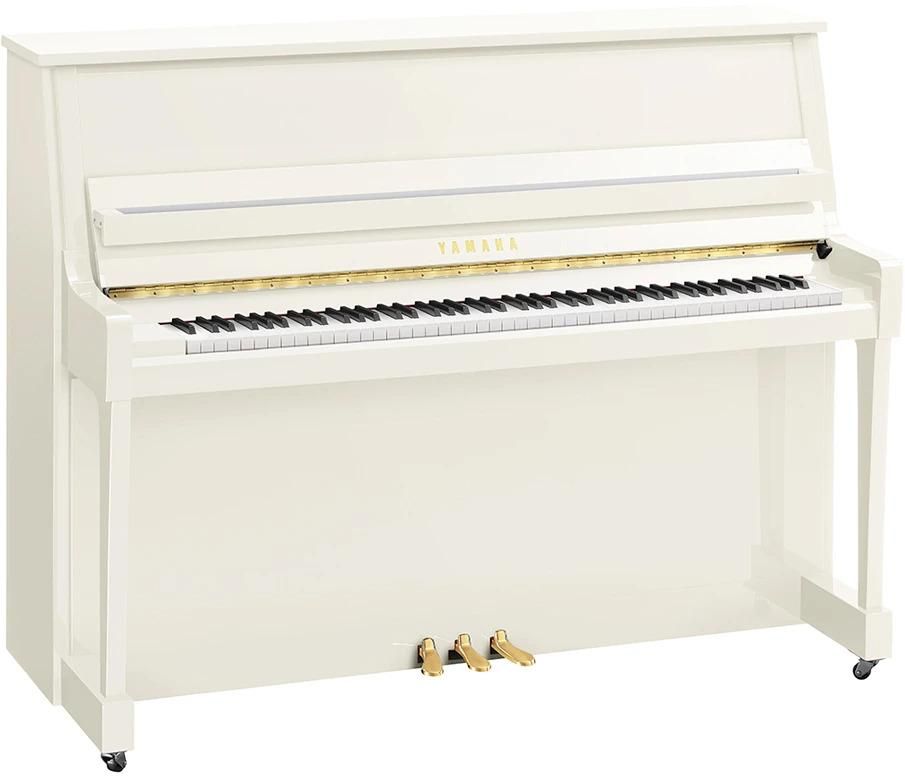 Yamaha B20 PWH Upright Acoustic Piano with Home Installation zoom image