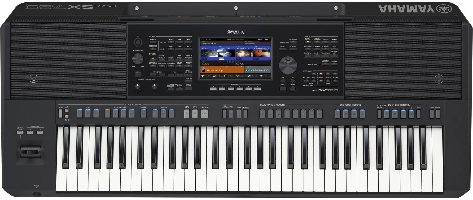 Yamaha PSR-SX720 Arranger Workstation Keyboard zoom image