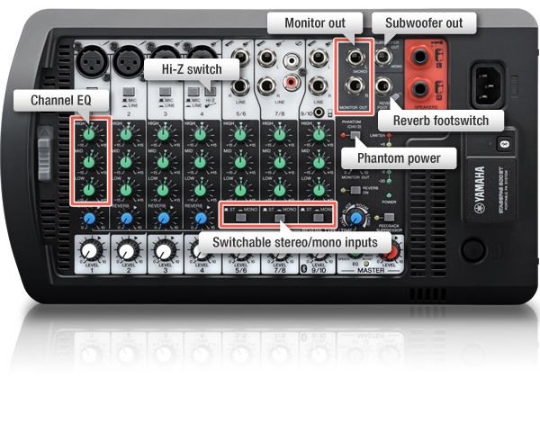 Bluetooth Portable Pa Mixer Stagepas 400bt Mixer Yamaha STAGEPAS