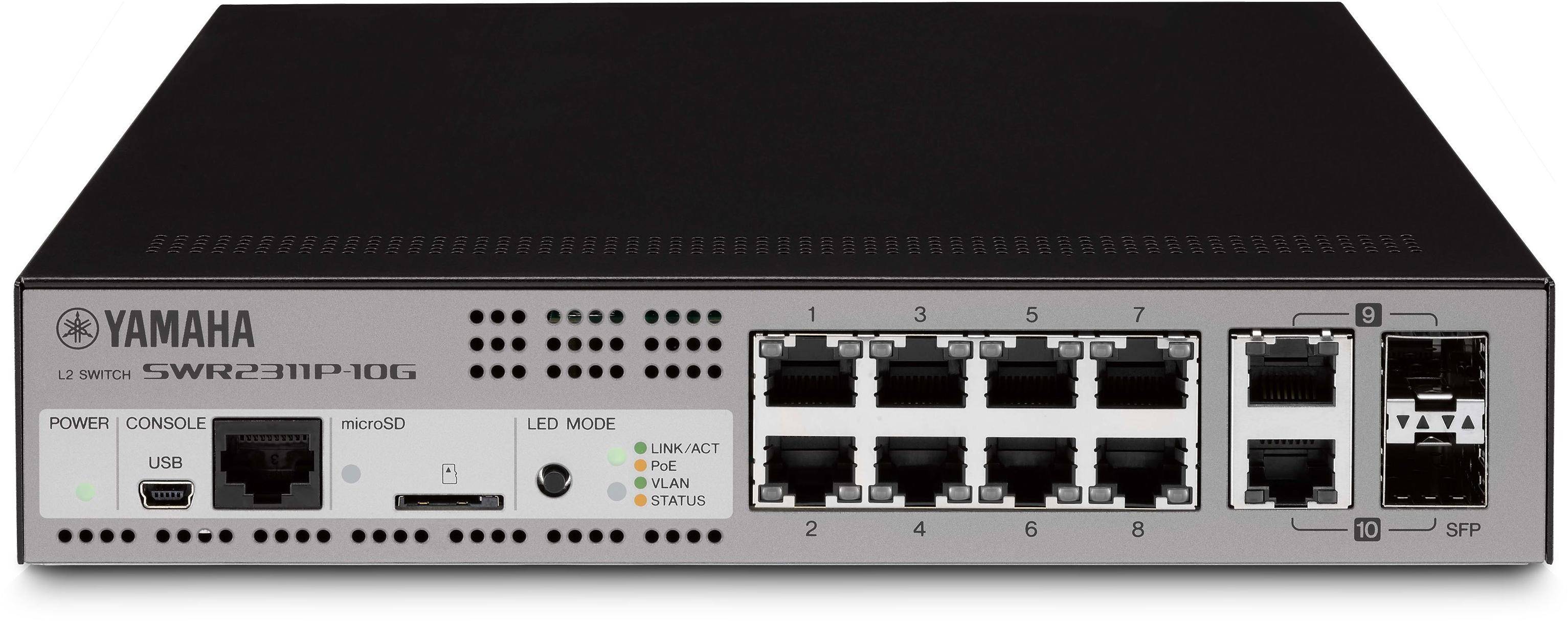 Yamaha Swr2311p 10g L2 Audio-optimized 8-port Managed Network Switch zoom image