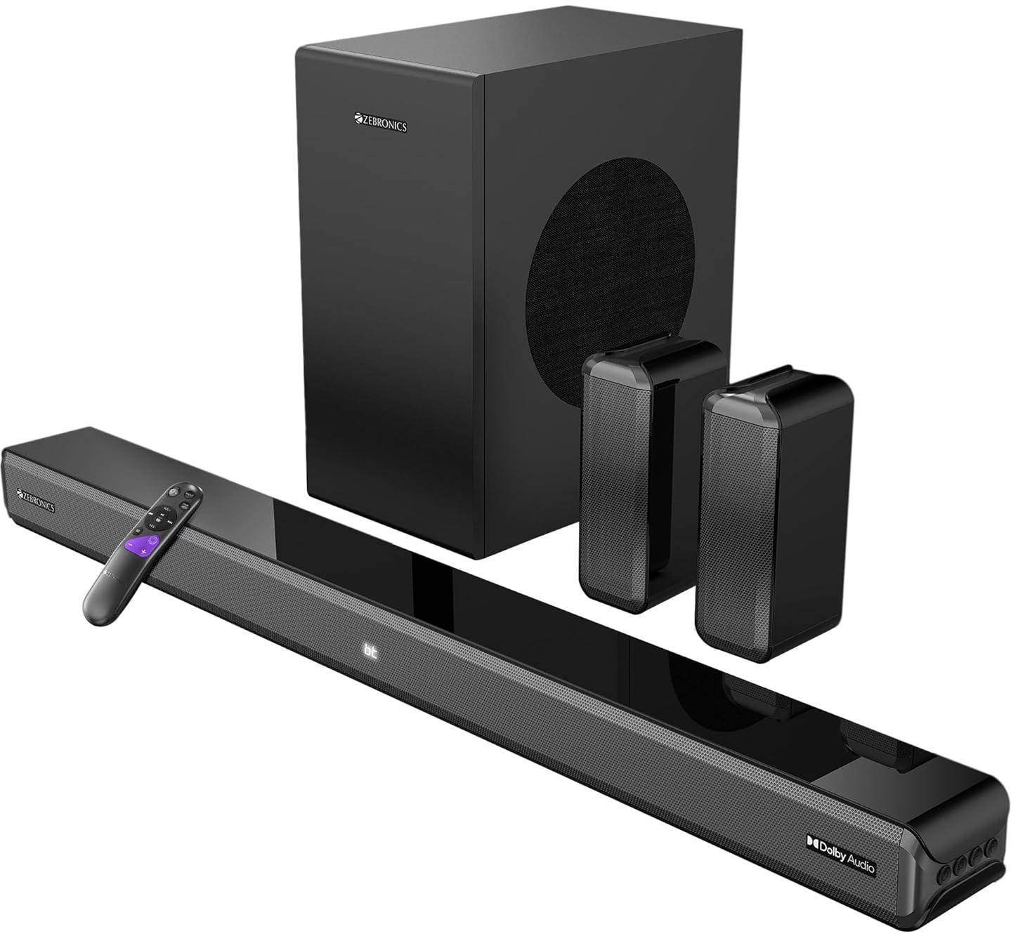ZEBRONICS Juke BAR 9510WS PRO Dolby 5.1 Soundbar zoom image