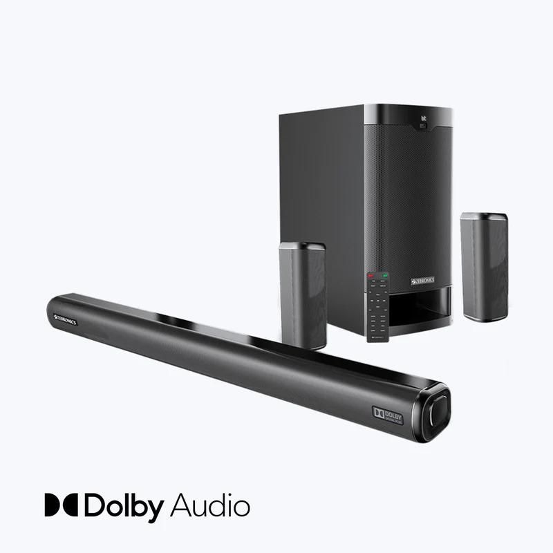 Zebronics Zeb-juke Bar 9400 Pro Dolby 5.1 Soundbar And Subwoofer With 525w Power Output zoom image