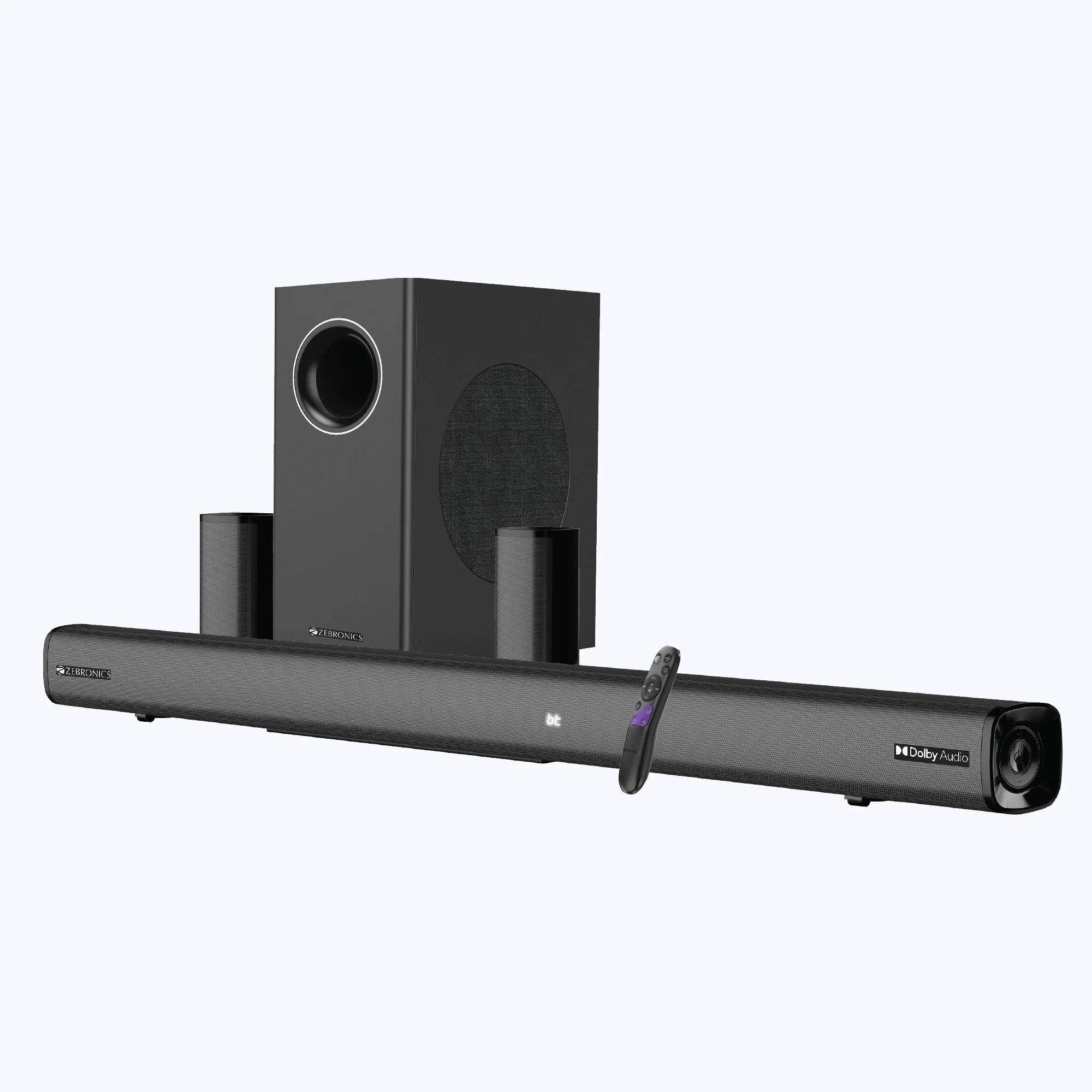 ZEBRONICS Juke Bar 9451 Dolby Audio Wireless Subwoofer & Dual Satellite 600 W Bluetooth Soundbar zoom image