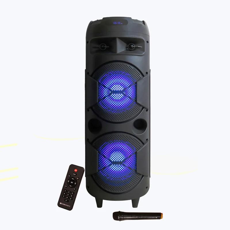 Zebronics Zeb-450 Moving Monster 2x8l trolley Speaker 48w With Wireless Mic zoom image