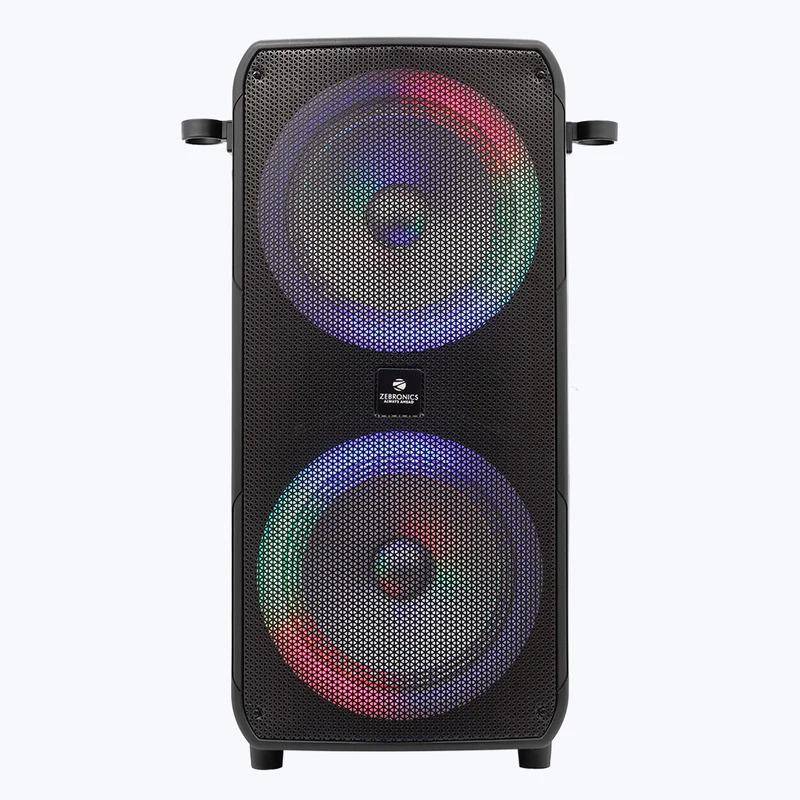 Zebronics Zeb Jolt Plus trolley Dj Speaker With 100w Power Output And Dual Wireless Mic zoom image