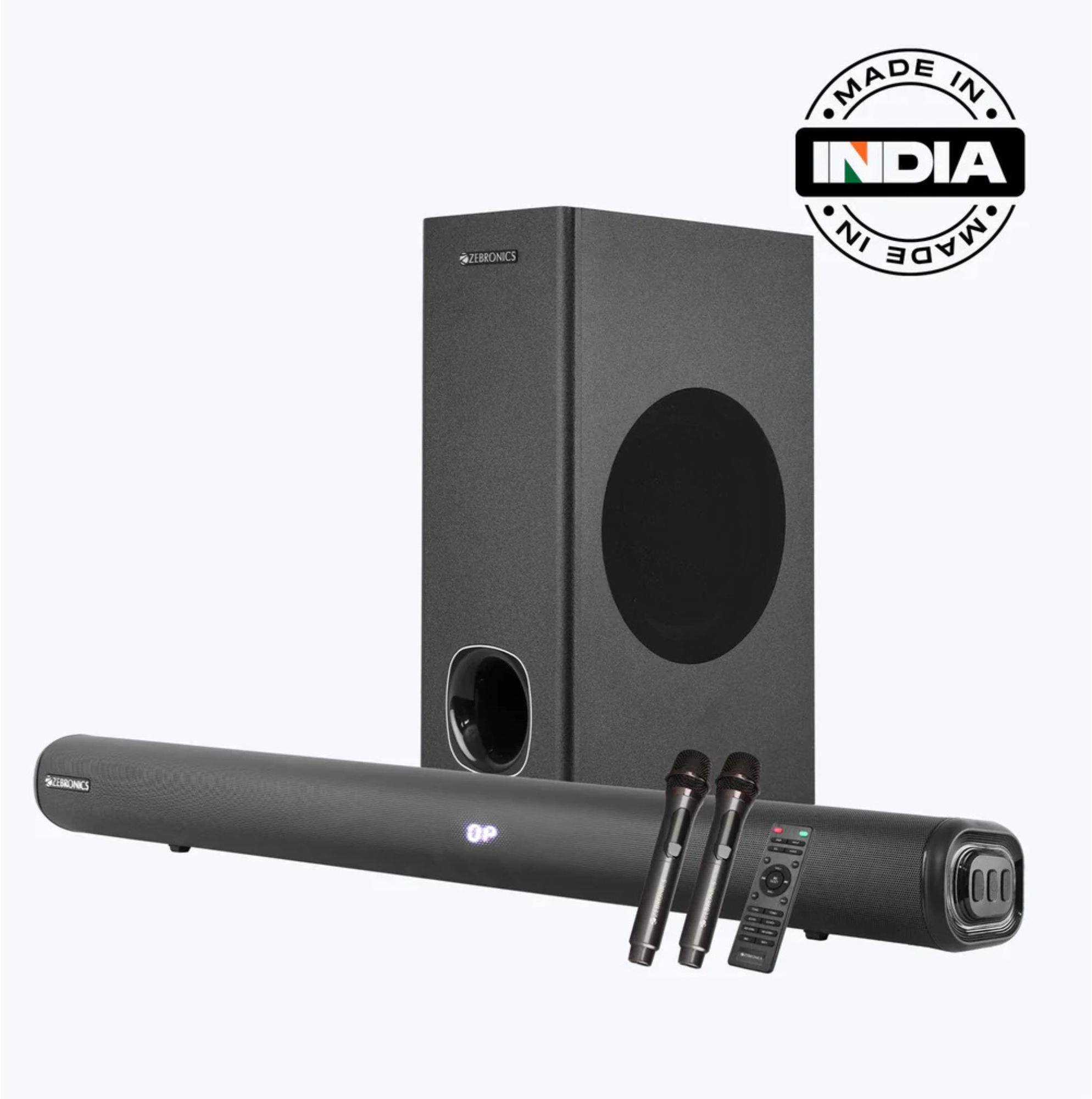 ZEBRONICS Zeb Juke Bar 4102 130W With Dual UHF Mic zoom image